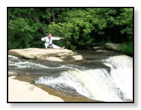Karate at Muddy Creek Falls